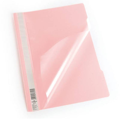 Durable Clear View Folder - Economy A4, Light Pink