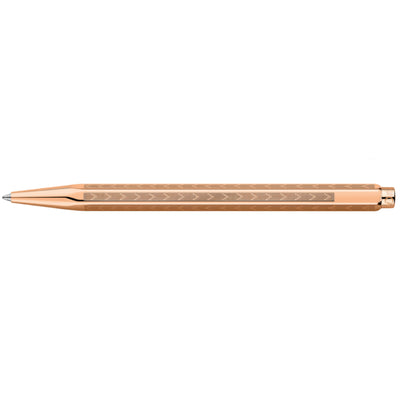 CARAN d'ACHE ECRIDOR LIGNES CHEVRON Ballpoint Pen, Rose-Gilded