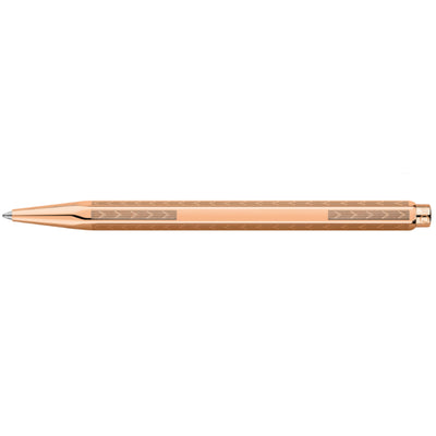 CARAN d'ACHE ECRIDOR LIGNES CHEVRON Ballpoint Pen, Rose-Gilded