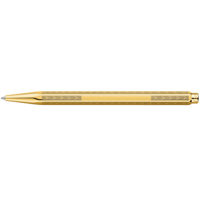 CARAN d'ACHE ECRIDOR LIGNES CHEVRON Ballpoint Pen, Gilded