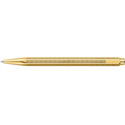 CARAN d'ACHE ECRIDOR LIGNES CHEVRON Ballpoint Pen, Gilded