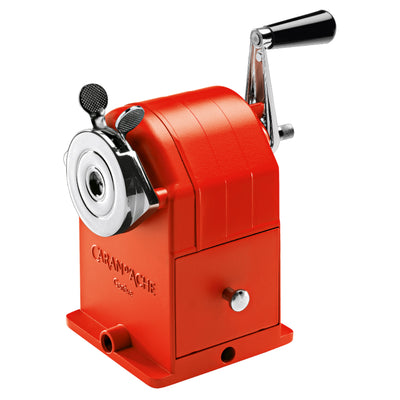 CARAN d'ACHE Metal Rotary Pencil Sharpener VINTAGE, Red