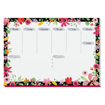 Sigel Paper Desk Pad Planner JOLIE Flower, 420 x 297 mm, 30sheets/pad, White