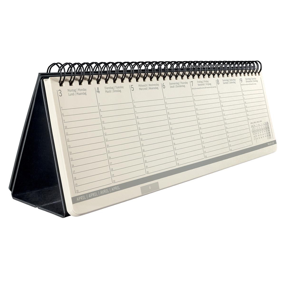 Sigel Desktop Planner CONCEPTUM 2024, hardcover, 300 x 143 x 18mm, Black