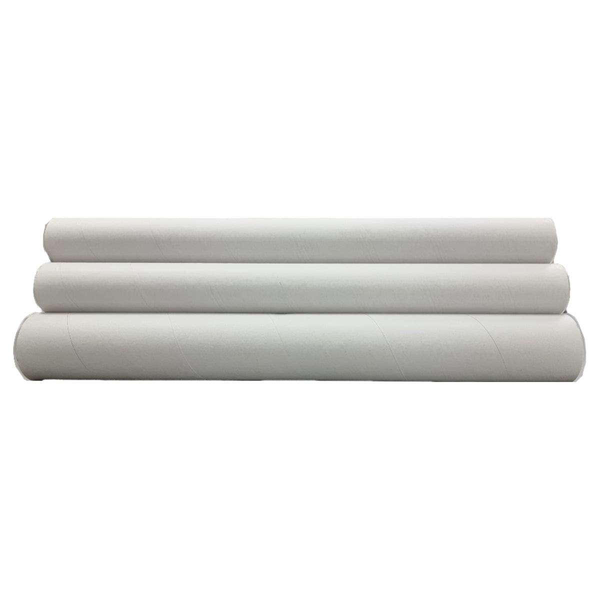 FIS Cardboard Postal/Draft/Drawing Tube with caps, 2 inch x 53 cm, White