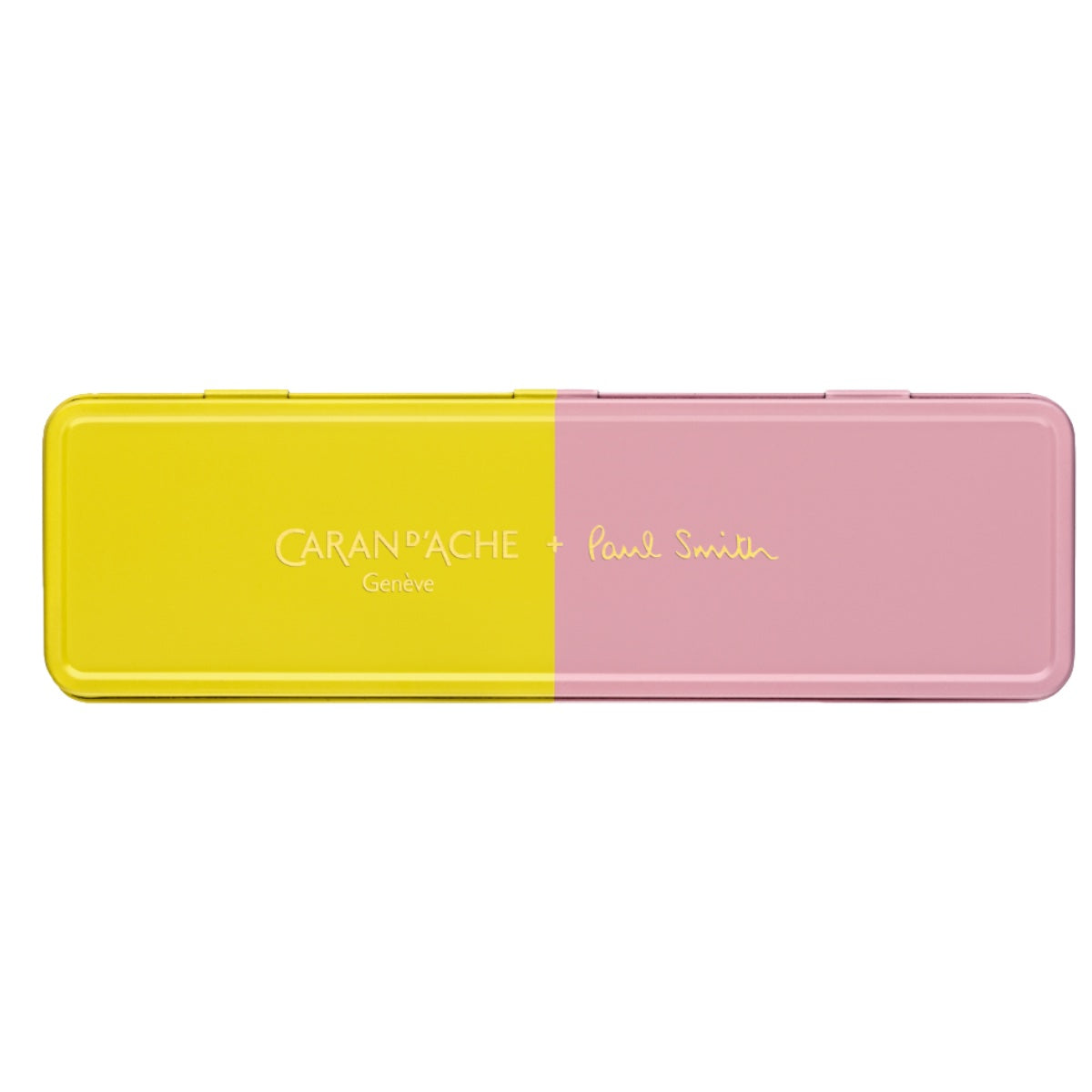 CARAN d'ACHE 849 Ballpoint Pen PAUL SMITH with Box, Yellow/Rose - Limited Edition