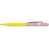 CARAN d'ACHE 849 Ballpoint Pen PAUL SMITH with Box, Yellow/Rose - Limited Edition