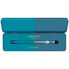 CARAN d'ACHE 849 Ballpoint Pen PAUL SMITH with Box, Cyan/Steel - Limited Edition