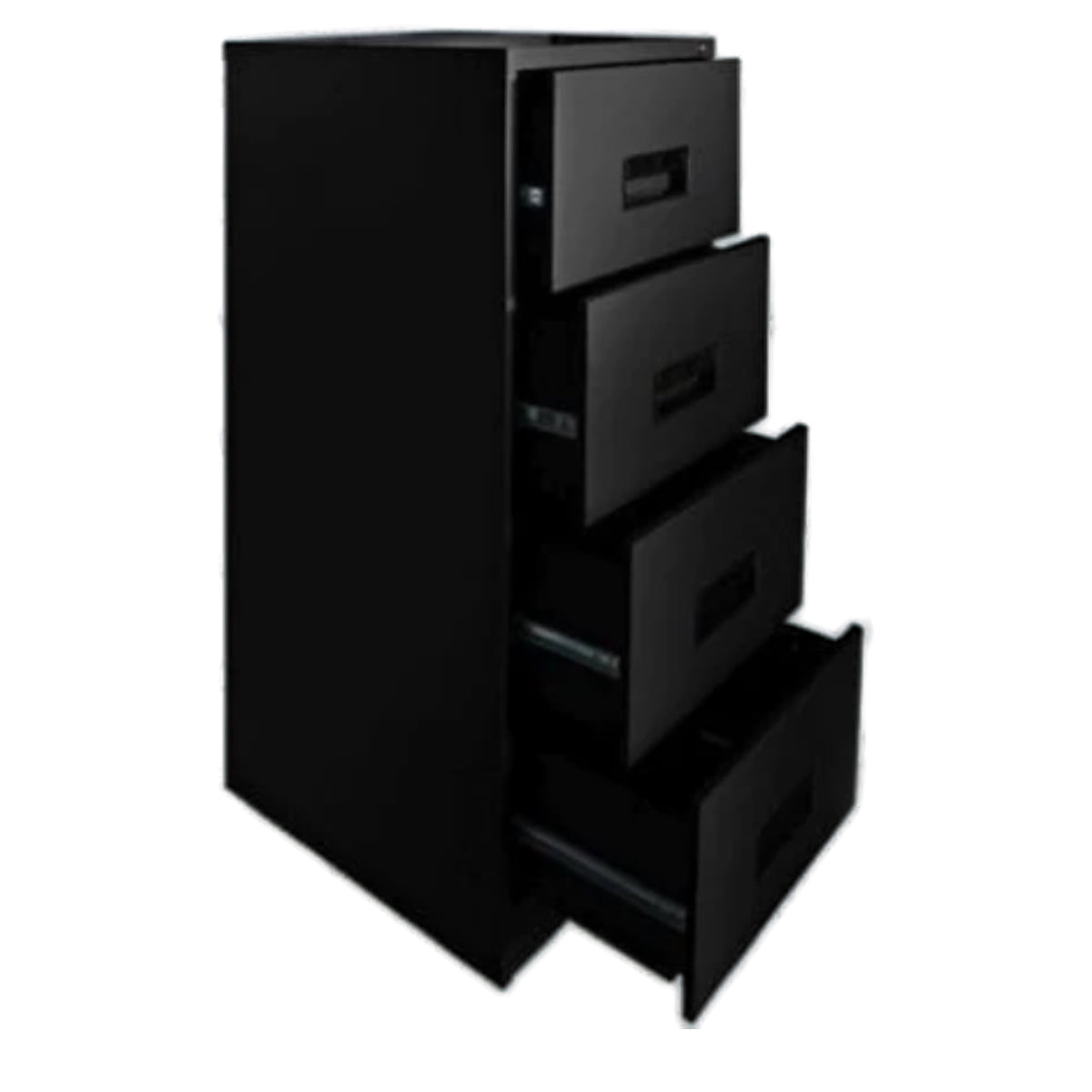 Hadid 4 Drawers Filing Cabinet, Black