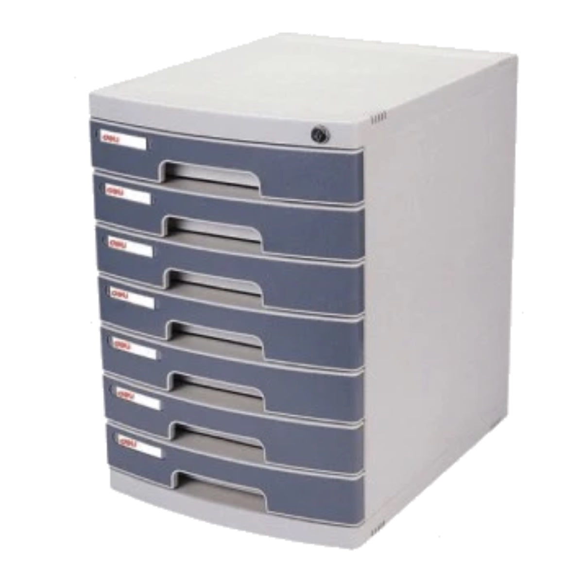 deli 7 Drawer Cabinet with Lock, Grey
