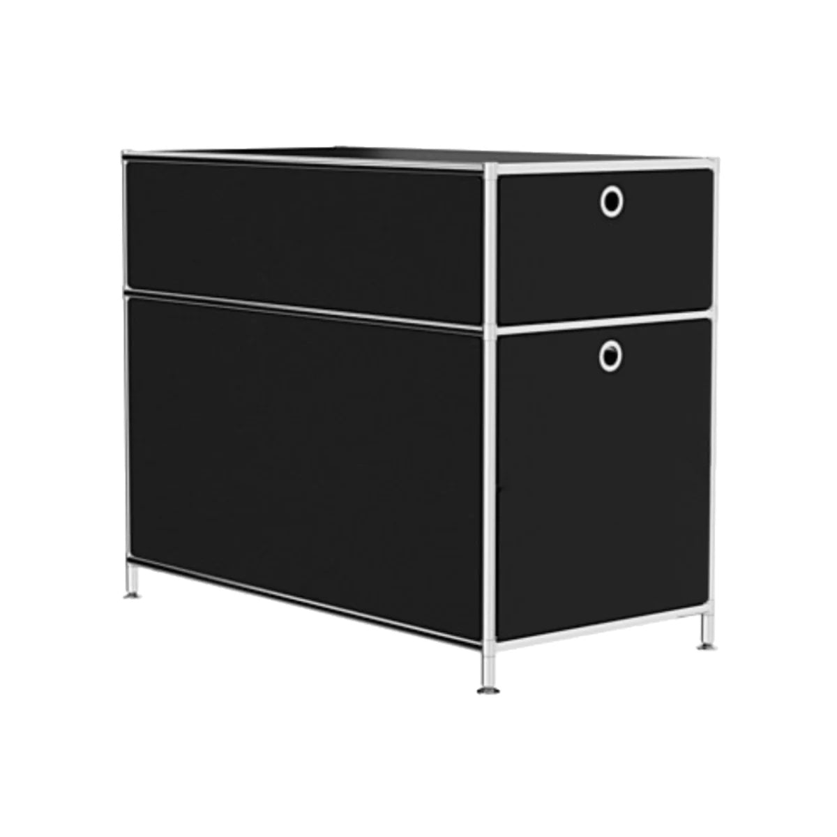 System4 Drawer Unit with 2 Drawers, 41 x 76 x 60 cm, Black