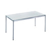 System4 Desk 120 x 80 cm, Chrome Base, Tabletop Glass White