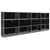 System4 Roomdivider with Hatches, 303 x 118 x 40 cm, Black