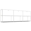System4 Sideboard with Hatches, 228 x 80 x 40 cm, White