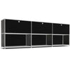 System4 Sideboard with Hatches, 228 x 80 x 40 cm, Black