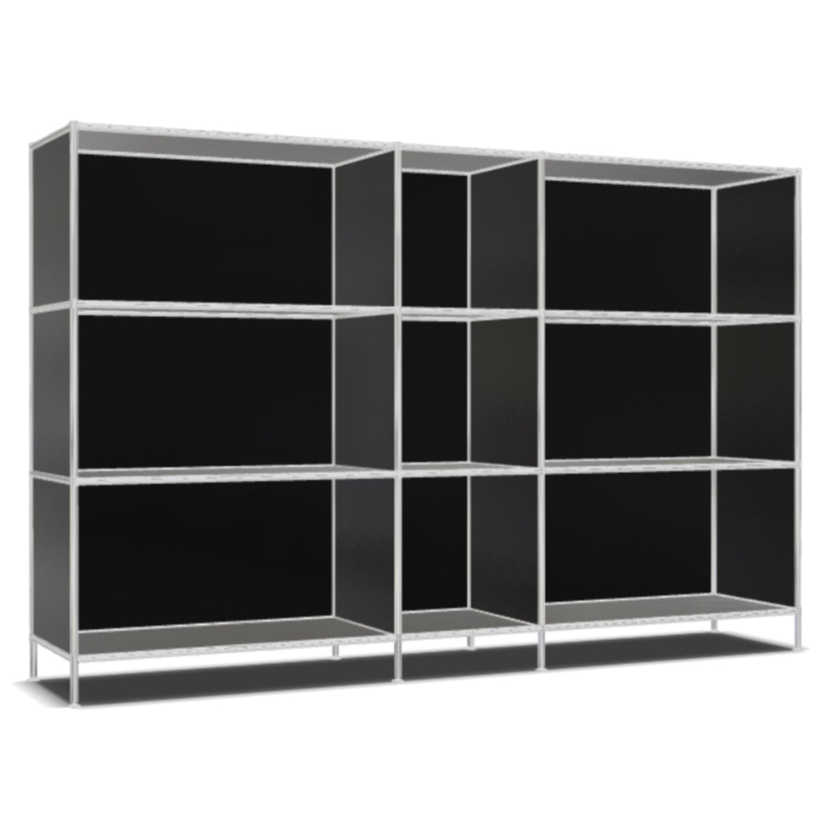SYSTEM4 Shelf, 190 x 118 x 40 cm, Black
