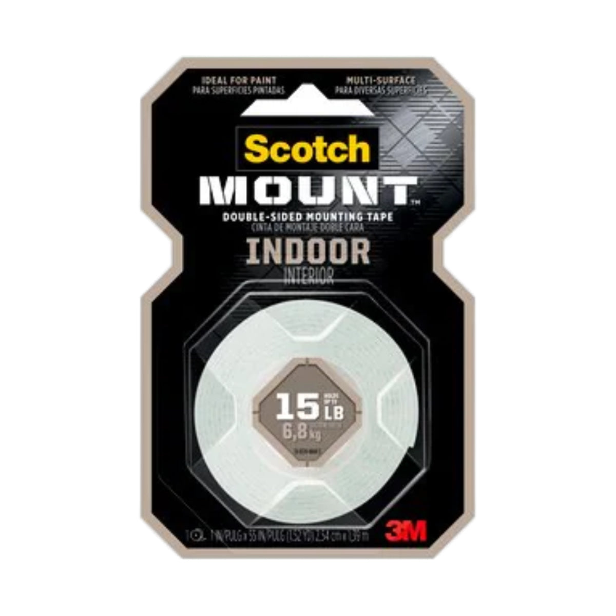 3M Scotch Mounting Tape 110H, Indoor, 1/2 x 75 inches