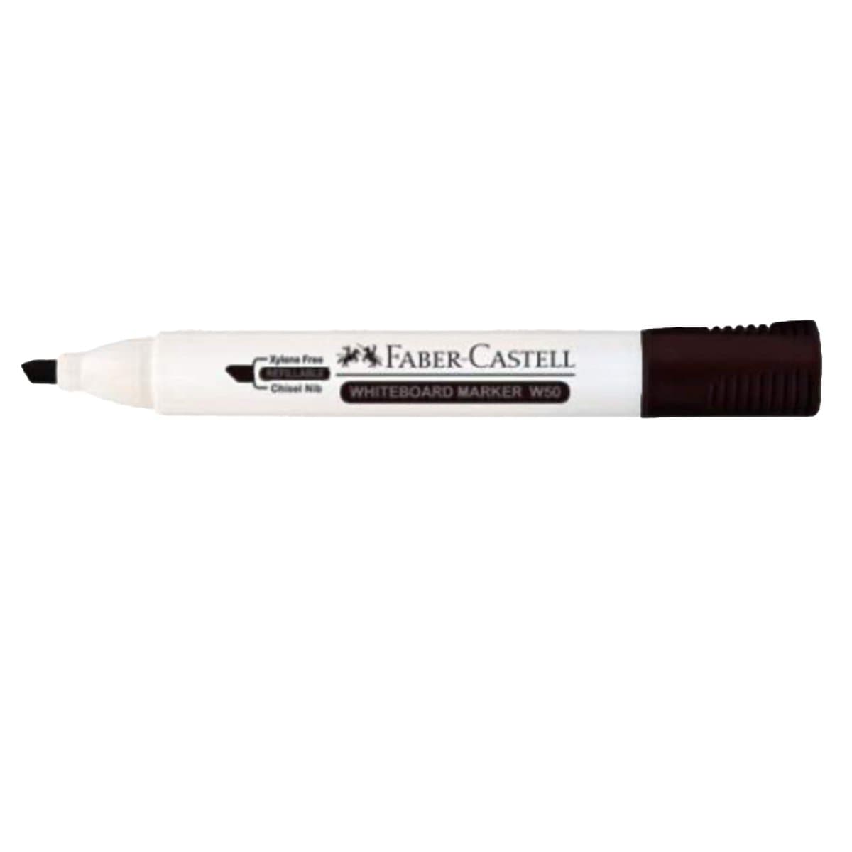 Faber Castell Whiteboard Marker W50, Chisel Tip, Black