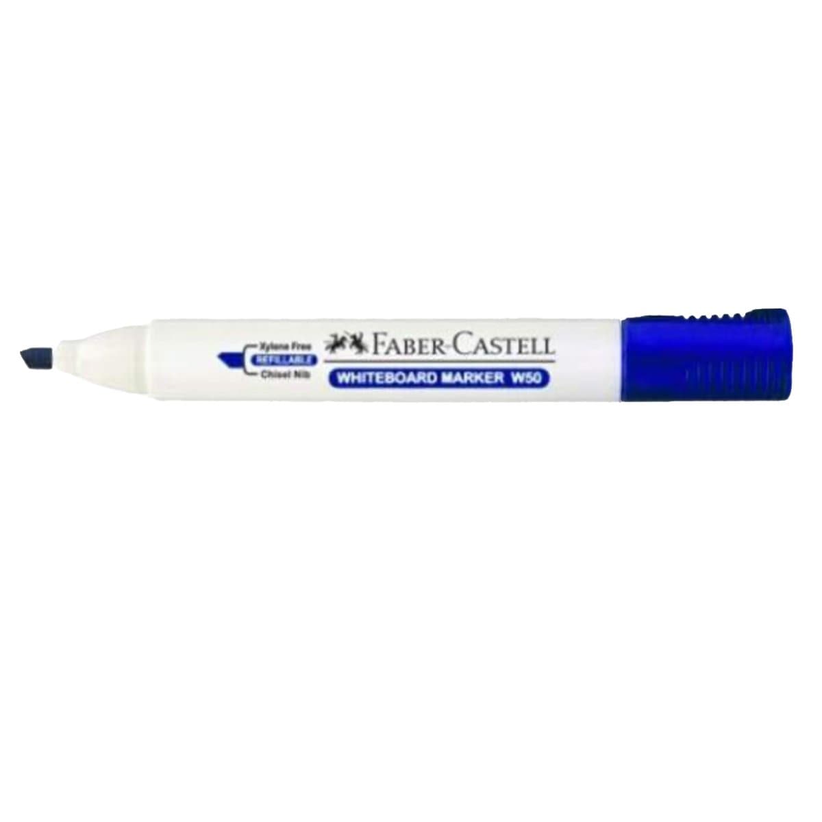 Faber Castell Whiteboard Marker W50, Chisel Tip, Blue