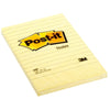 3M Post-it Notes 660, 4x6 inches, Lined Canary Yellow