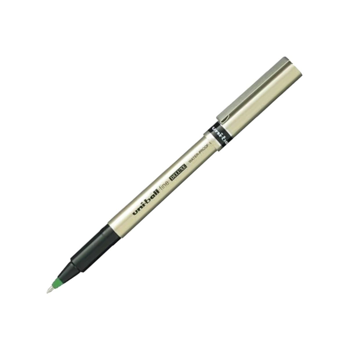 uni-ball Fine Deluxe Roller Ball Pen, 0.7mm, Green