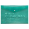 Atlas Document Bag "My Clear Bag" F/S, 12/pack, Green