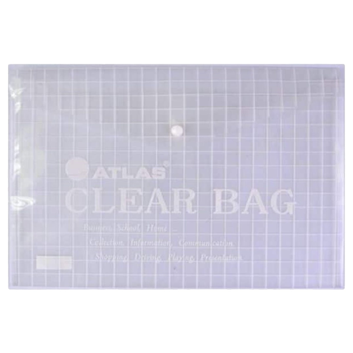 Atlas Document Bag "My Clear Bag" F/S, 12/pack, Clear