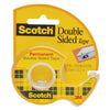 3M Scotch Double Sided Tape 136 with Dispenser, 12.7mm x 6.35m, 1/2inch x 6.3yards