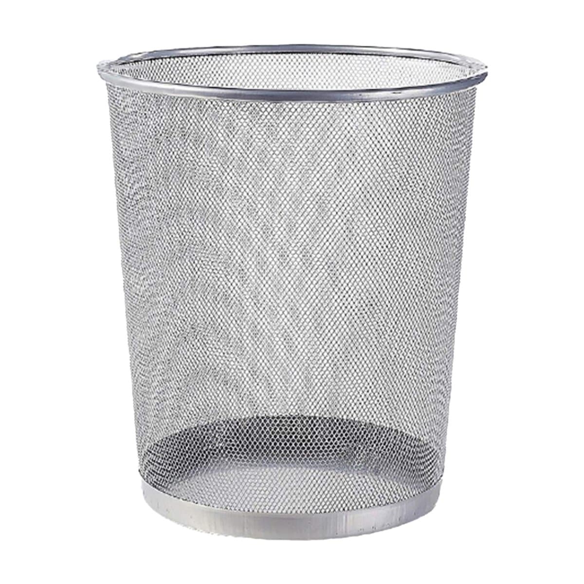 Partner Metal Mesh Waste Bin, Silver