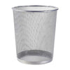 Deluxe Metal Mesh Waste Bin, Silver