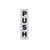 FIS Sticker PUSH 4x17cm