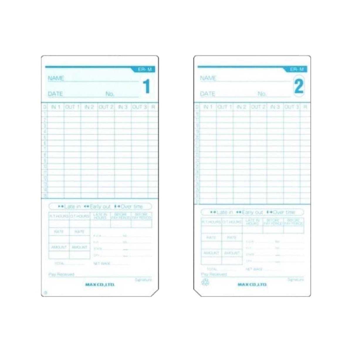 Time Recorder, Cards & Racks - Office One LLC