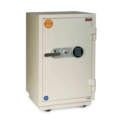 Valberg FRS-75 EL Fire Resistant Safe, Digital & Key Lock, White
