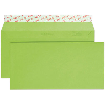 Elco Color Envelope C5/6 DL, 4.5" x 9", 100g, 25/pack, Green