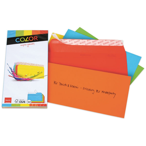 Elco Color Envelope C5/6 DL, 4.5 x 9