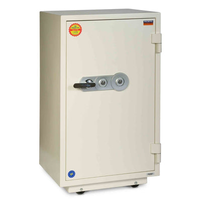Valberg FRS-93 KL Fire Resistant Safe, 2 Key Locks, White