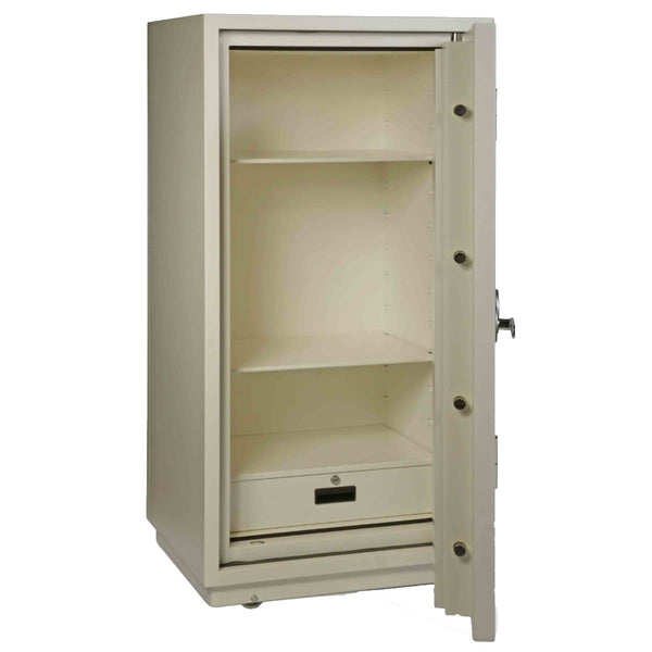 Valberg FRS-133 EL Fire Resistant Safe, Digital & Key Lock, White ...