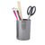 deli Plastic Pen Stand, Round, Grey