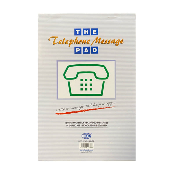FIS The Telephone Message Pad for 150 messages in duplicate - Offic ...