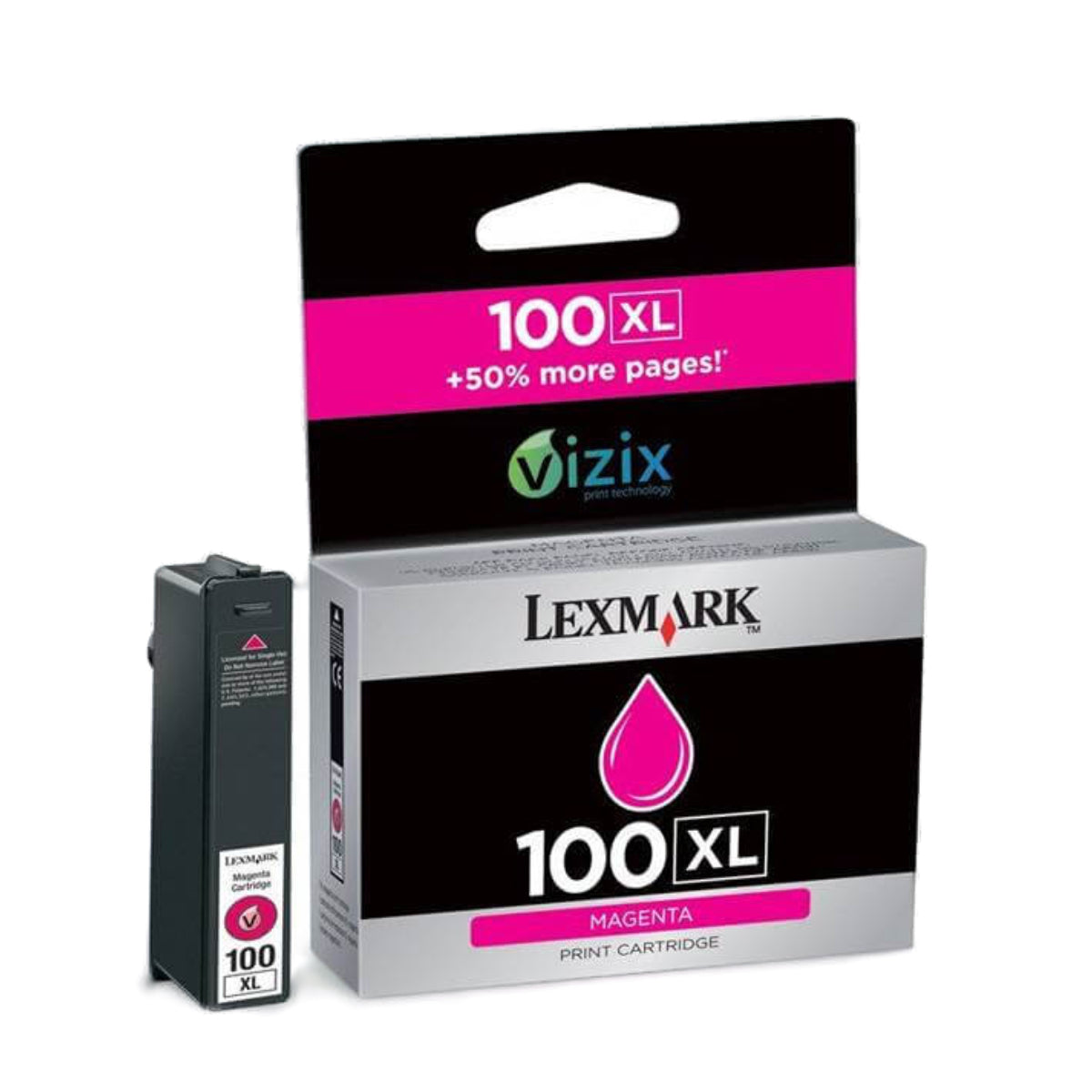 Lexmark 100XL Magenta Ink Cartridge 14N1070E