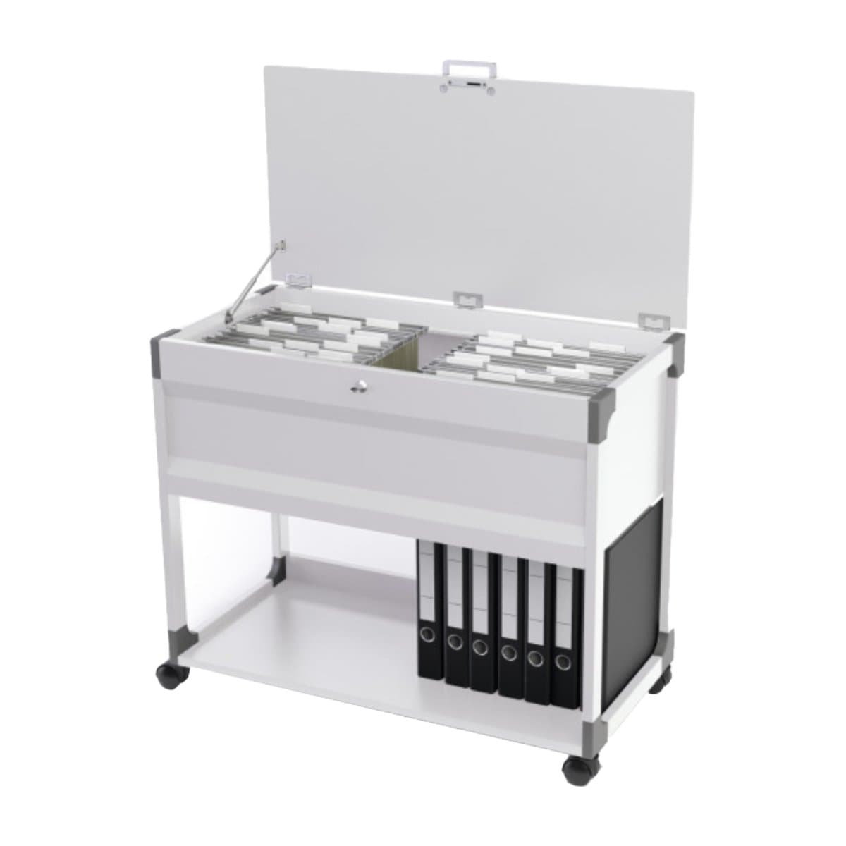 Durable Suspension File Trolley 100 Top, Grey - Office Supplies | D ...