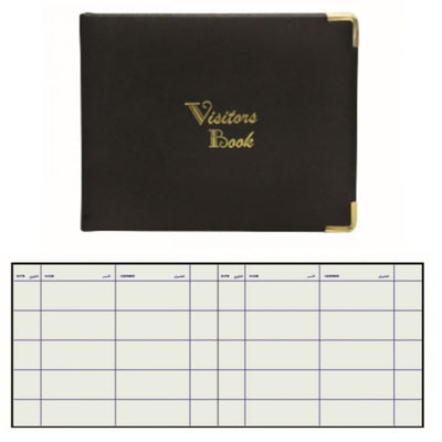 FIS Visitors Book, 200 x 250 mm, 120 Sheets, Black