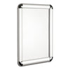 Alu Snap Frame Wall A4, rounded corner, 25mm profile, Silver anodized