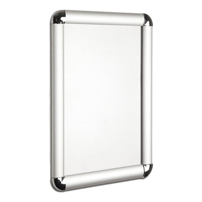 Alu Snap Frame Wall A4, rounded corner, 25mm profile, Silver anodized