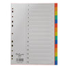 Deluxe Divider Plastic Colored A4, 15 Tabs