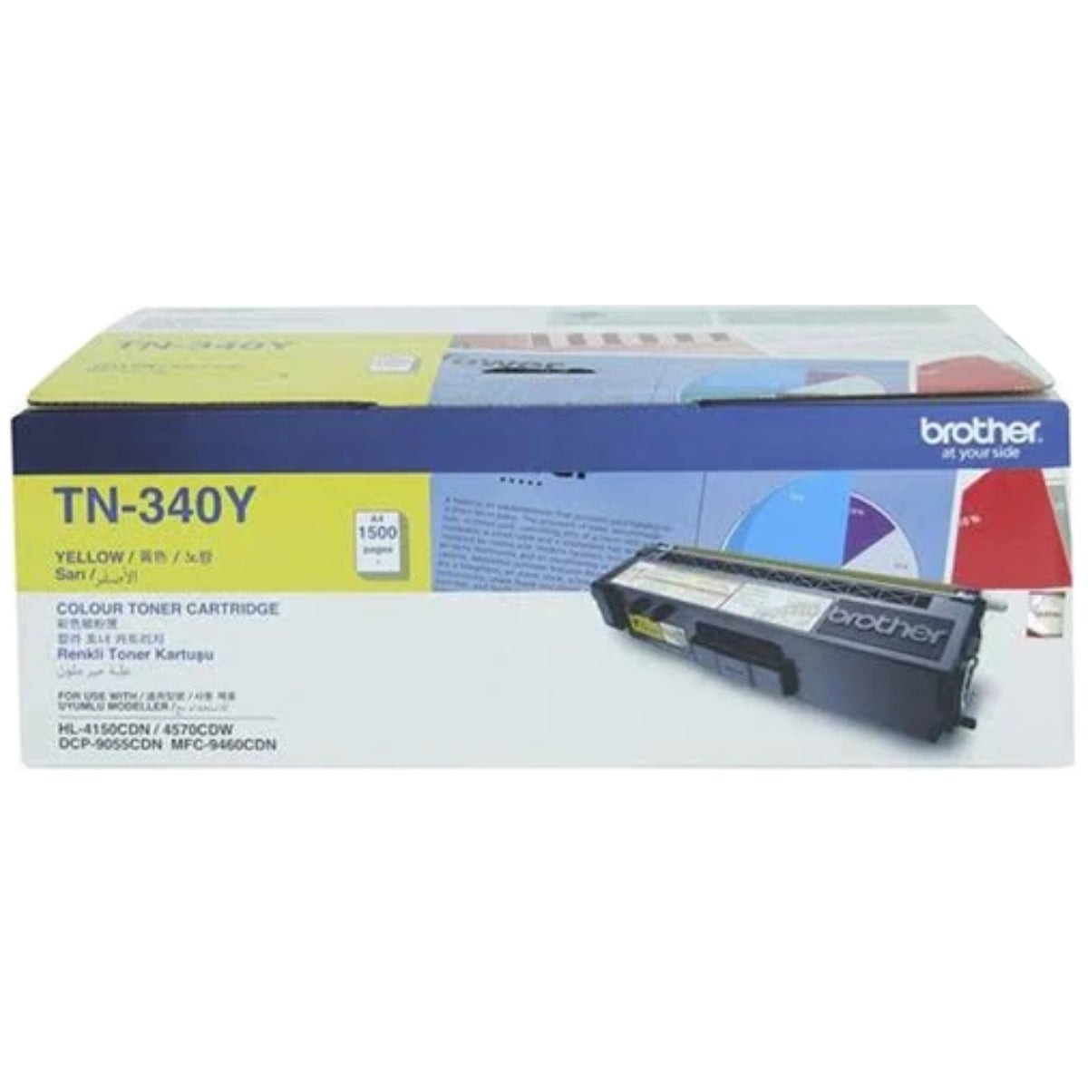 Brother TN-340Y Yellow Toner Cartridge