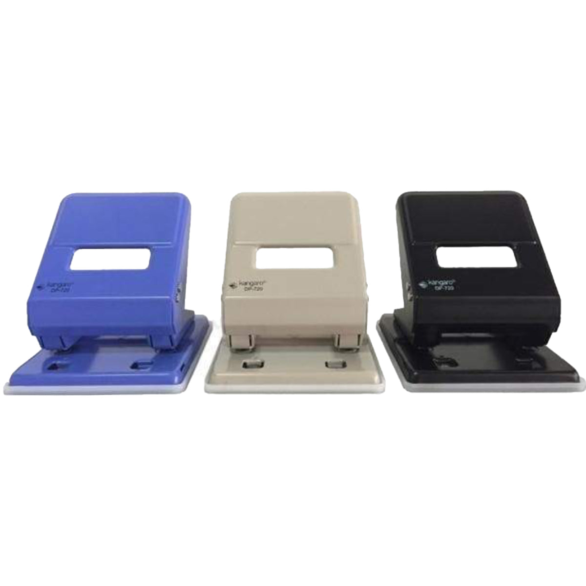Kangaro 2 Hole Puncher DP-720, 36 Sheets Capacity, Assorted Colors  -  Office One LLC