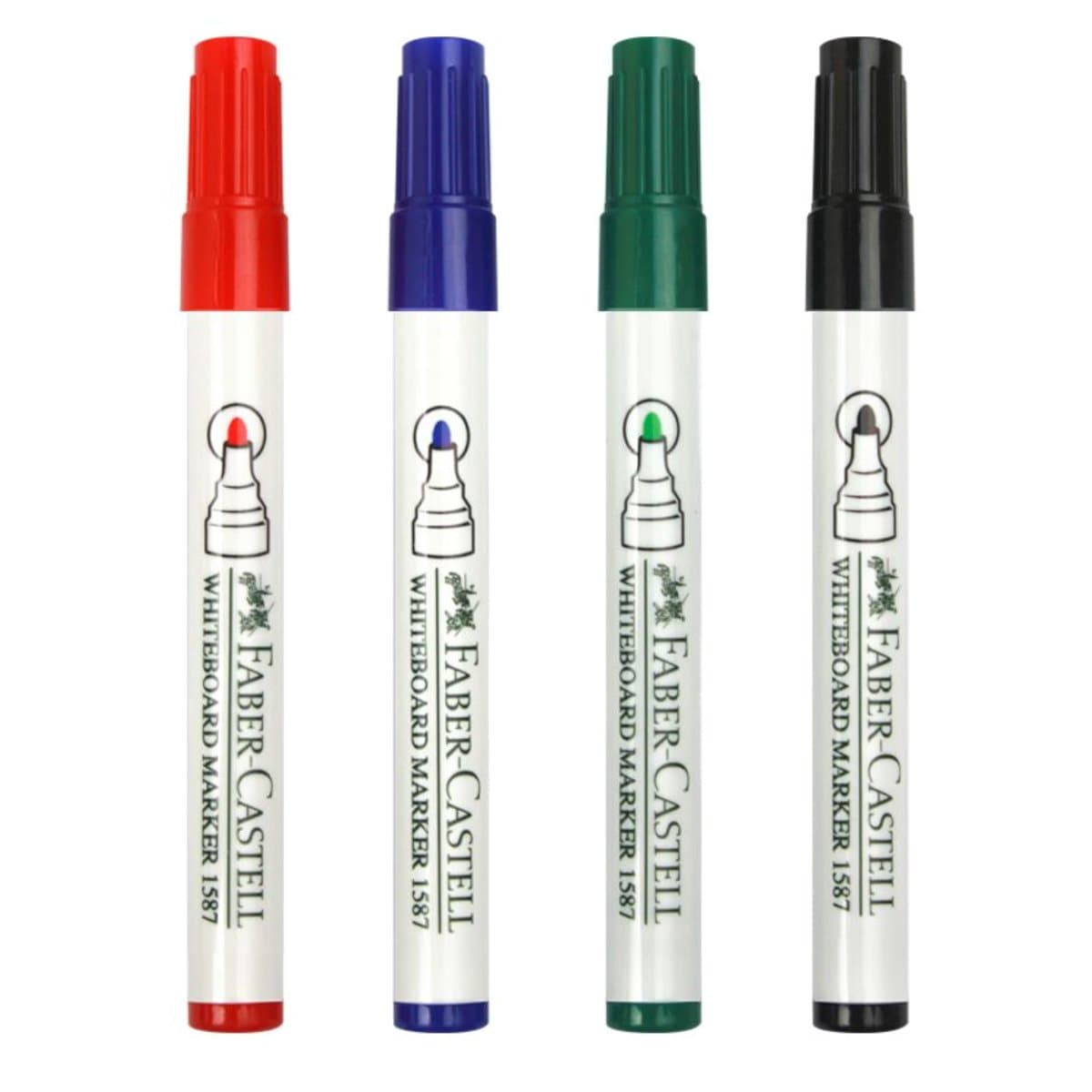 Faber Castell Whiteboard Marker W20, Bullet Tip, 4/Set