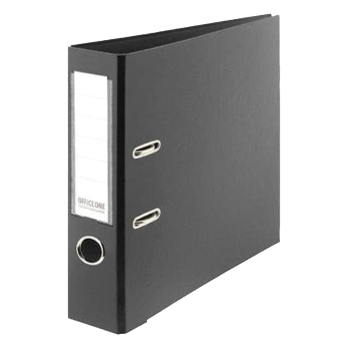 Office One PVC Colored Box File, A4 Broad, Black