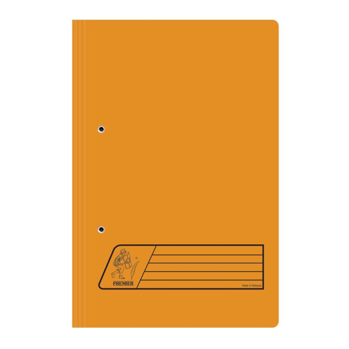 Premier Spring Transfer File, 300gsm, 5/pack, Orange